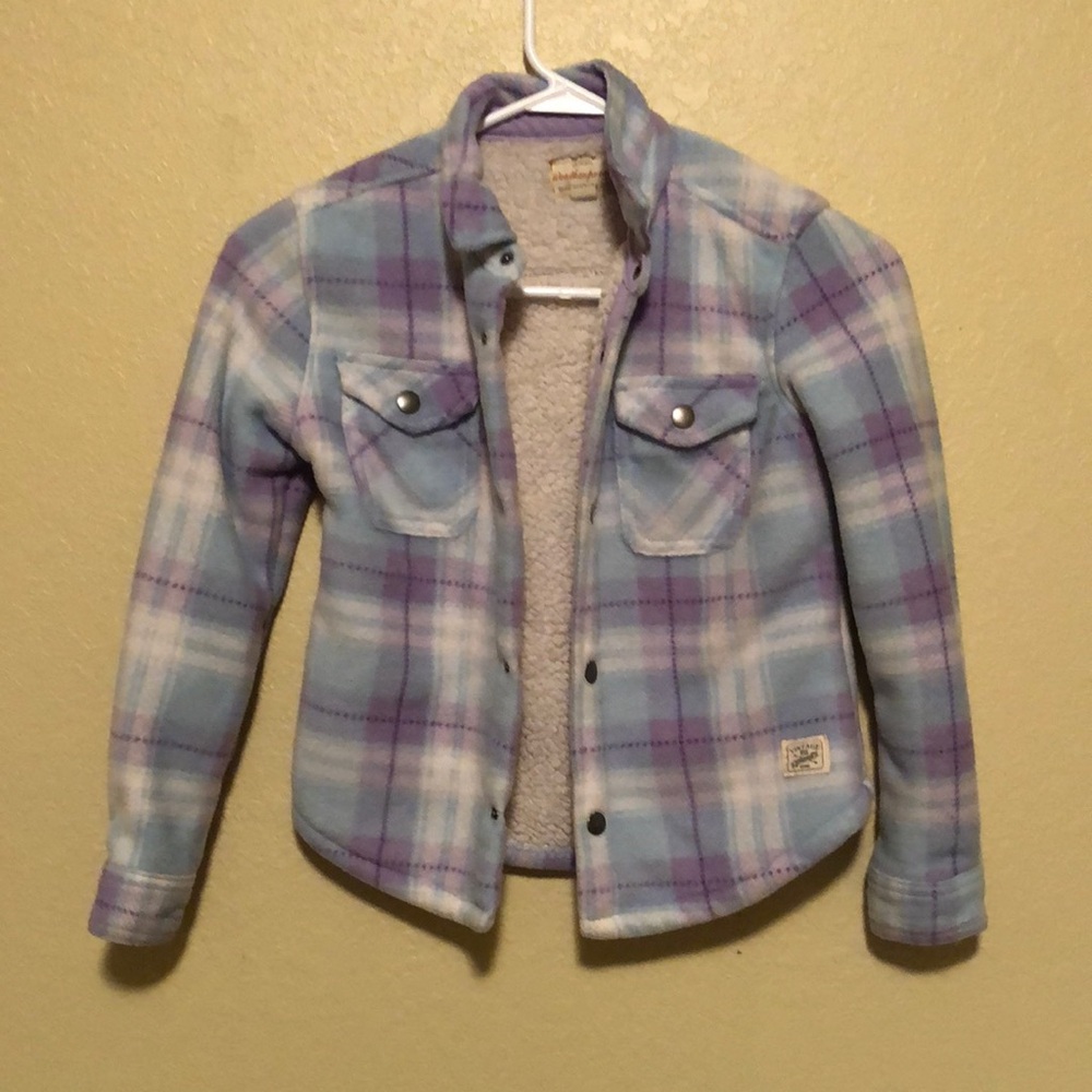 Plaid Blue and Purple Jacket